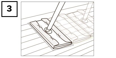 3M™ イージートラップダスターご使用方法3/ ワニ口などで固定しなくても作業が可能
