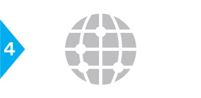Vector image of a globe
