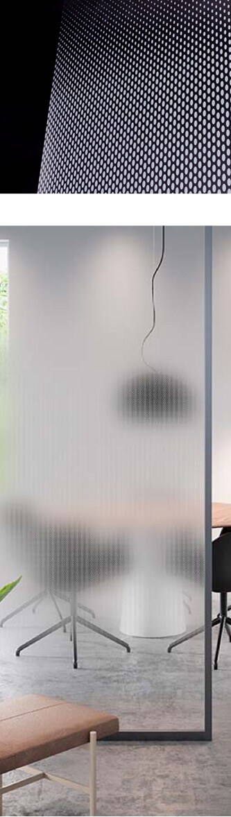 オーバル/SH2FGOV　センターグラデーションタイプはガラスの中央部にプライバシーを付与します
