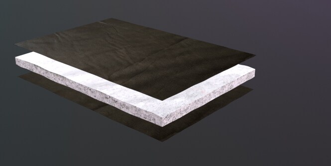 Flexile acoustic material FAB分解図

