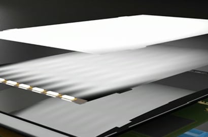 A diagram supporting how LEDs reach the farthest corners of a display.
