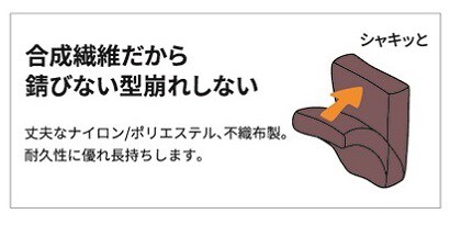 スコッチ・ブライト™ がんこたわし 厨房用の特長/合成繊維だから錆びない型崩れしない
