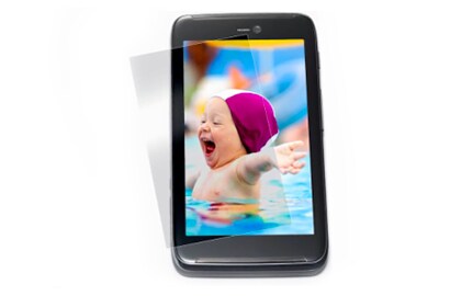 An image of a baby on a smart phone.