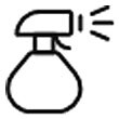 A spray bottle icon