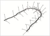 CAD/CAM技術で設計されたアーチワイヤー