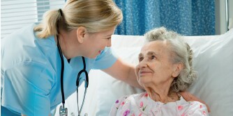Nurse caring for patient
