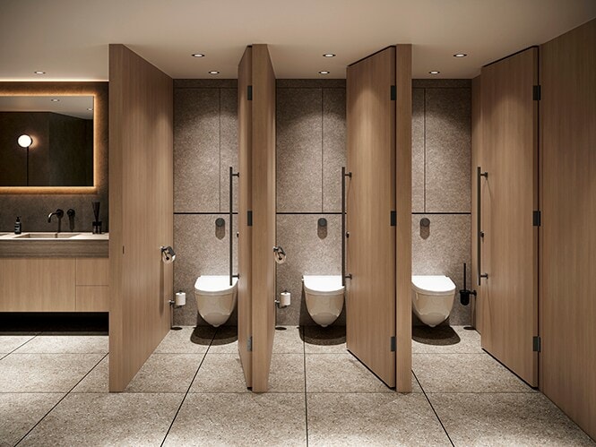 ２. トイレブース
