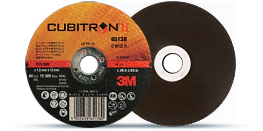 3M™ キュービトロン™ II 切断砥石 PN65138（外径：105mm、厚み：1.3mm）