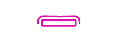 Bent edge display icon
