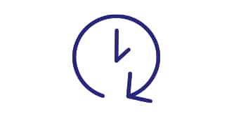矢印が巻き付いている時計
