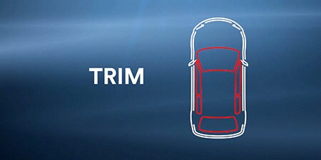 トリムが強調された車両のアウトライン
