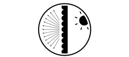 高い遮光性
