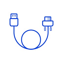 USB ケーブル　アイコン