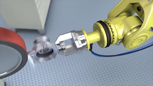 鋳造品湯口のベルト研磨加工
