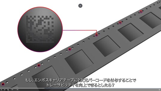 3M™ 導電エンボスキャリアテープ No.3002 2Dバーコード
