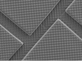innovative groove design of 3M™ Trizact™ CMP pad – SEM image at 35x magnification
