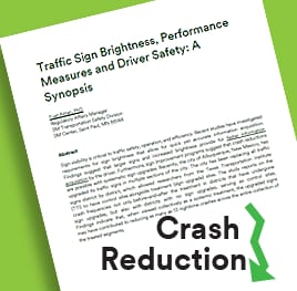 White Paper entitled Traffic Sign Brightness, Performance Measures and Driver Safety: A Synopsis