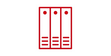 Icon of data center servers representing scalability.
