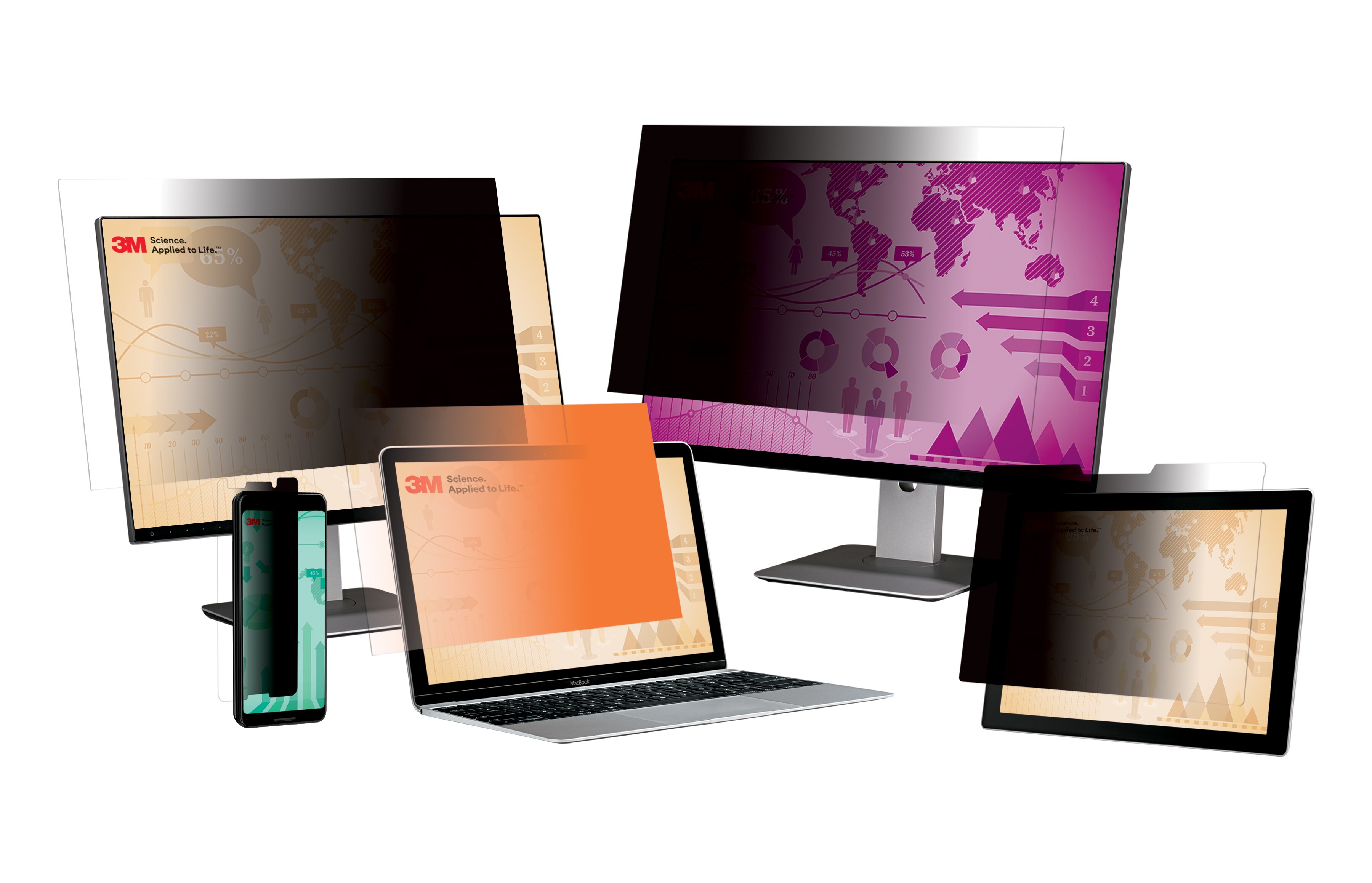 27 インチワイドスクリーン PC モニター画面用プライバシーフィルターを詳しく見る
