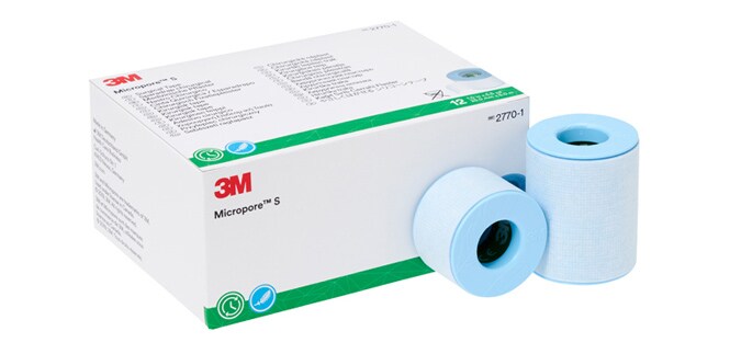 3M™ マイクロポア™ S やさしくはがせる シリコーンテープ
