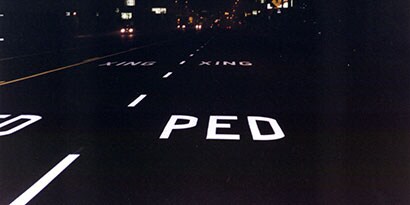単路部の横断歩道
