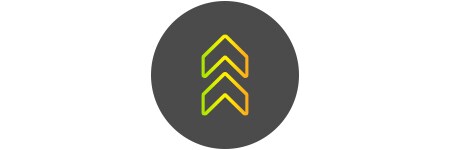 Arrows pointing upwards icon
