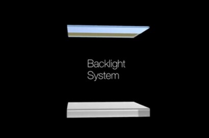A diagram with backlight system titled.