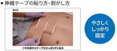 伸縮テープの貼り方・剥がし方
