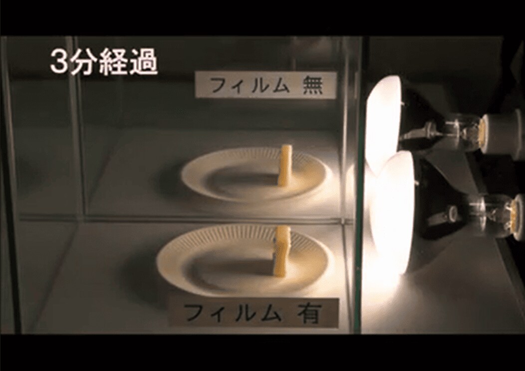 フロントガラスにも貼ることができる透明度*を実現
