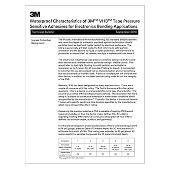 3M™ VHB™ テープの防水特性  (PDF, 367 KB)
