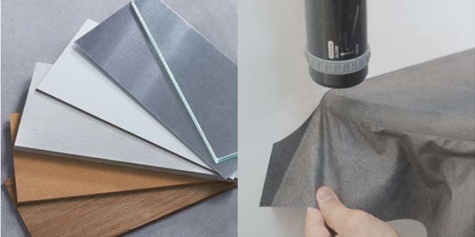 石膏ボード、ケイ酸カルシウム板、MDFなど様々な既存の下地に施工ができます
