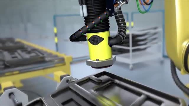 3M ロ自動車ボデー(ドアパネル)の溶接ビード除去加工
