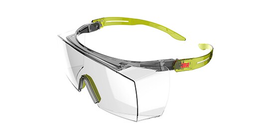 ライムグリーンフレームの3M™ セキュアフィット™ 3700 OTGシリーズ
