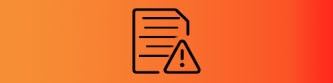 警告アイコン付き文書の図
