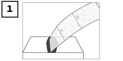 3M™ イージートラップダスターご使用方法1 / 必要な長さでミシン目をカット
