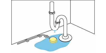 水道周りに ポイントセンサーを敷設

