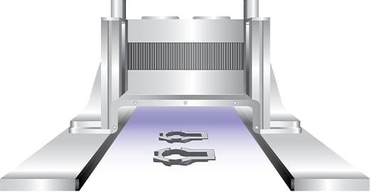 tape attached hardware activated by UV light
