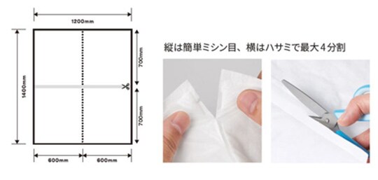 最大4分割に切り離しが可能
