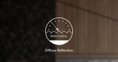 ダイノック™ フィルム MTシリーズ（マットシリーズ）は深みのある上質なマット質感を実現します
