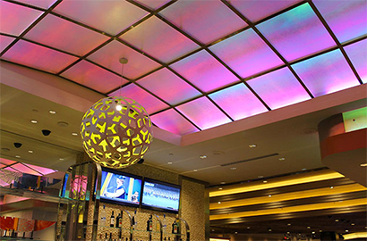 DICHROIC Glass Finishes Installation at MGM Grand

