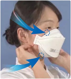 鼻やあごの周囲の空気漏れに注意しましょう