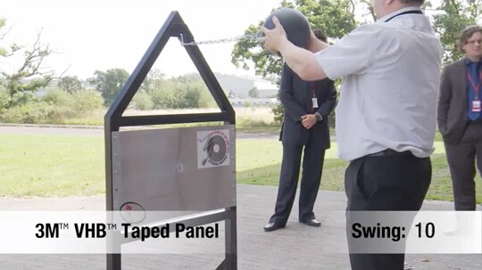 3M VHB Taped Panel Strength test
