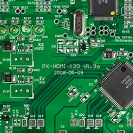 ３Ｍのエレクトロニクス接着ソリューションの耐熱性を備えた、家電製品向けの緑色マザーボード。