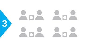 Vector image of a group of people
