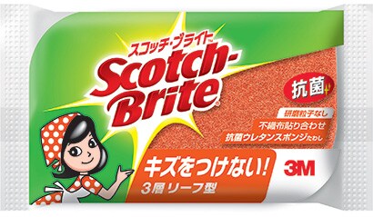 スコッチ･ブライト™ 抗菌ウレタンスポンジたわし
