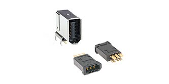 IEEE 1394およびSCRコネクターのファミリー製品ショット
