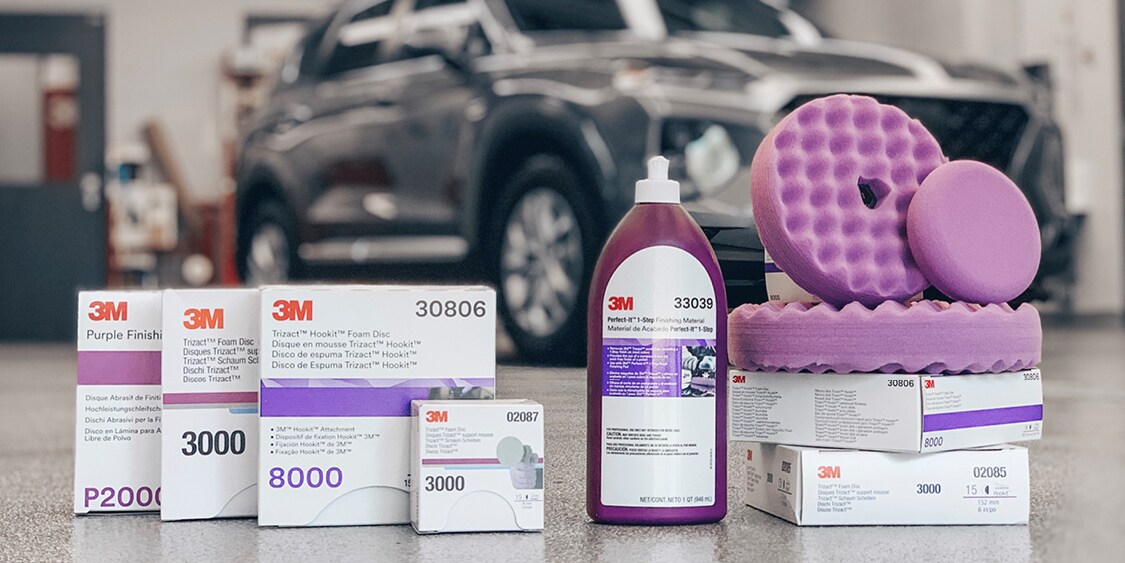 目消しコンパウンドなしの3M™ Perfect-It™ 1ステップ塗装仕上げシステム
