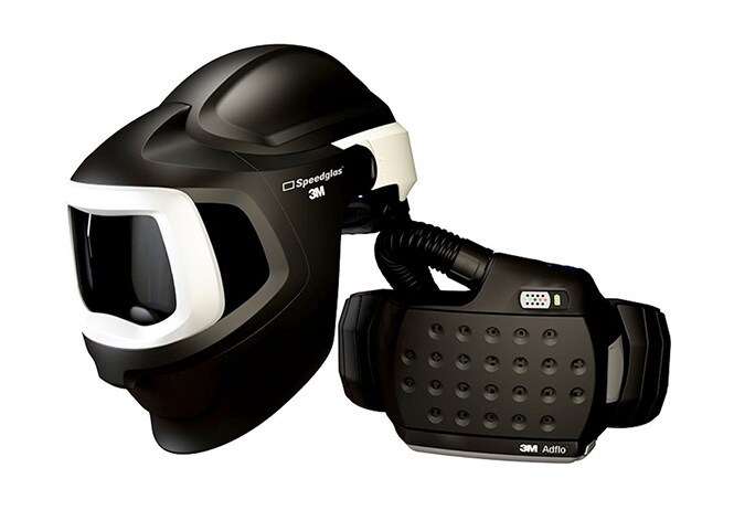 3M™ アドフロー™ 電動ファン付き呼吸用保護具577700J, ３M™ スピードグラス™ 溶接シールド 9100MP 付き, 1 キット/箱
