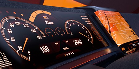 An automotive display with 3M optical film.

