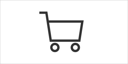 A line drawing of a shopping cart
